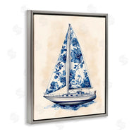 Arlington Prints | Blue Floral Sailboat