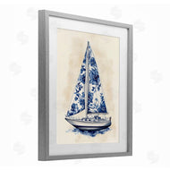 Arlington Prints | Blue Floral Sailboat