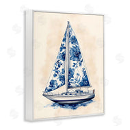 Arlington Prints | Blue Floral Sailboat