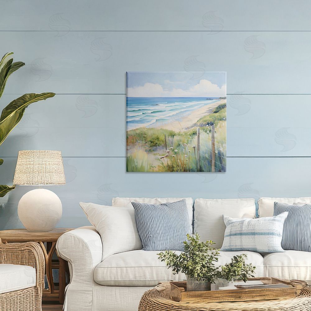 Creative Studio Along The Coast Scenic View Printed Wall Art in Room