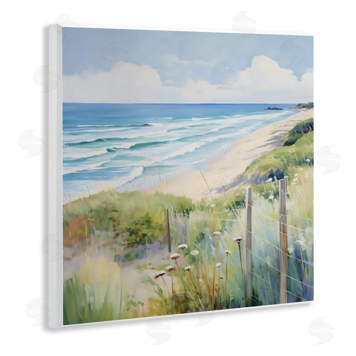 Creative Studio Along The Coast Scenic View Wall Plaque Art Print