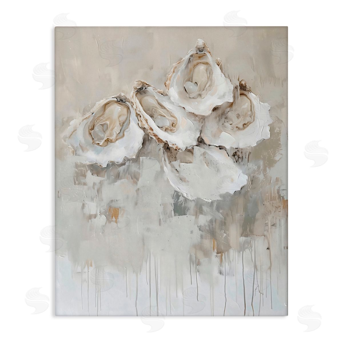 Creative Studio Shucked Oyster Shells Canvas Wall Art Print