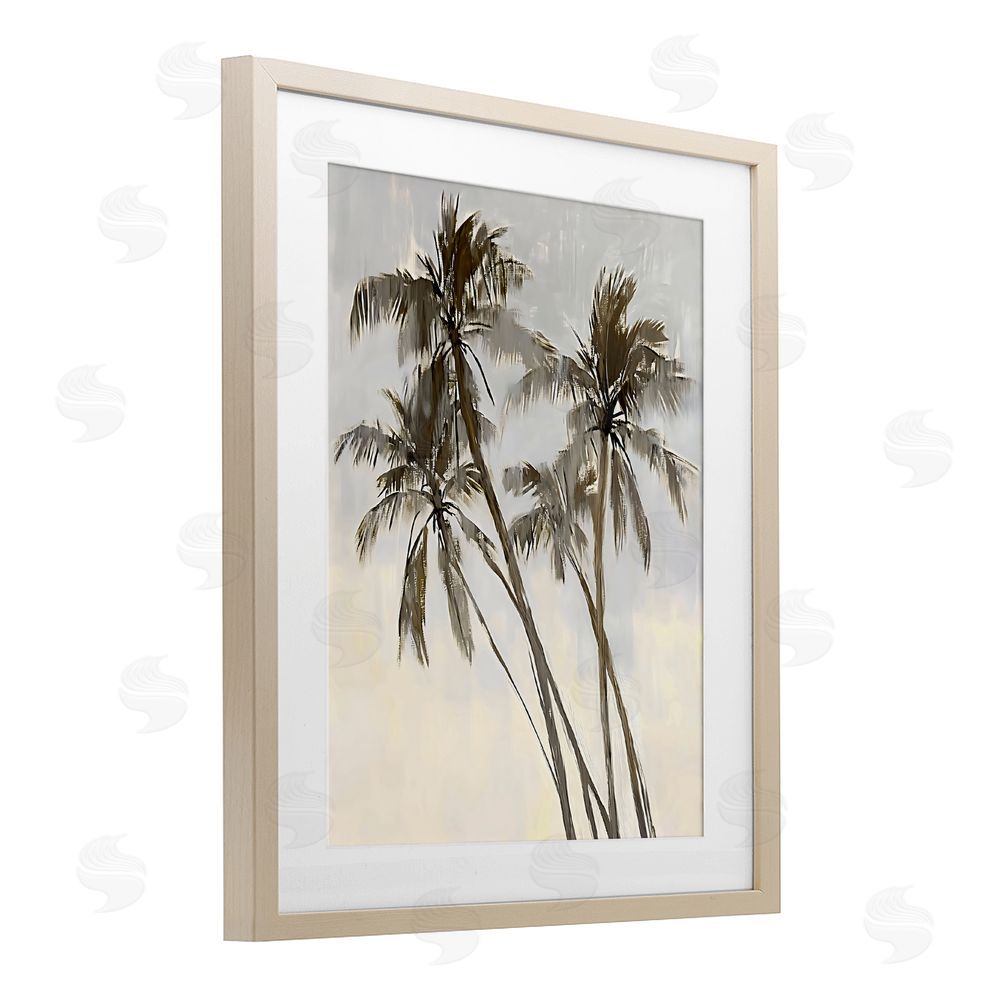 Creative Studio Palm Tree Tango Birch Framed Print Under Glass Art