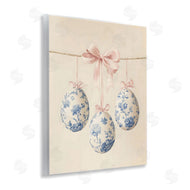 Arlington Prints | Blue Floral Coquette Easter Eggs