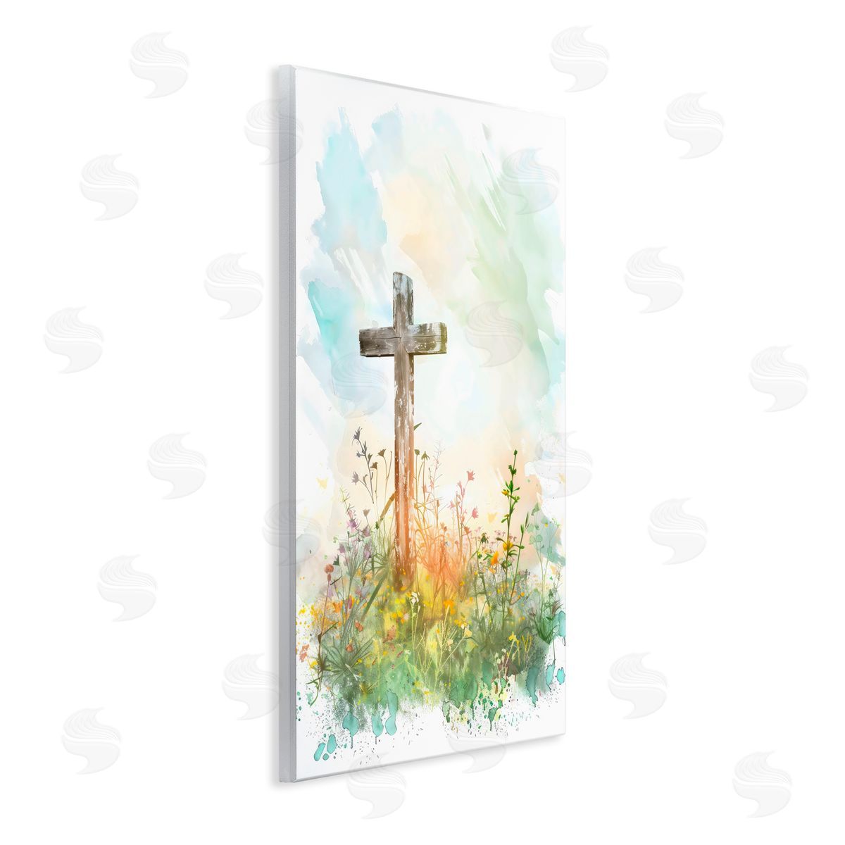 Creative Studio Sunlit Faith And Flowers Wall Plaque Art Print