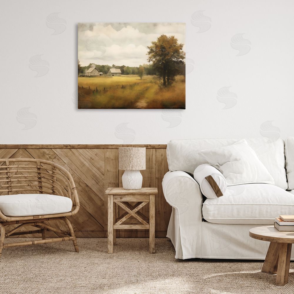 Creative Studio Old Country Rural Blur Printed Wall Art in Room