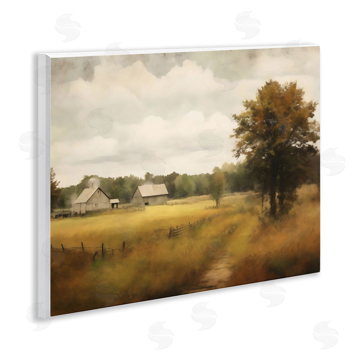 Creative Studio Old Country Rural Blur Wall Plaque Art Print