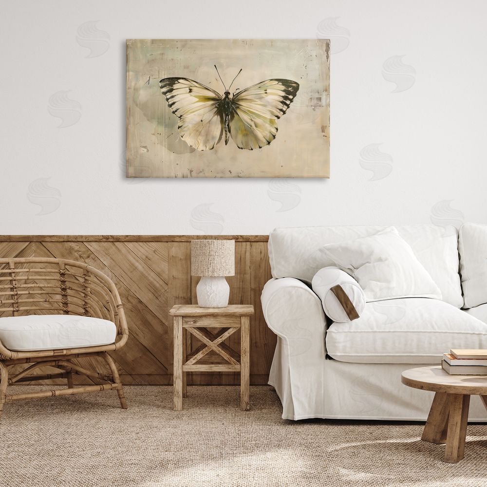 Creative Studio Graceful Vintage Butterfly Printed Wall Art in Room