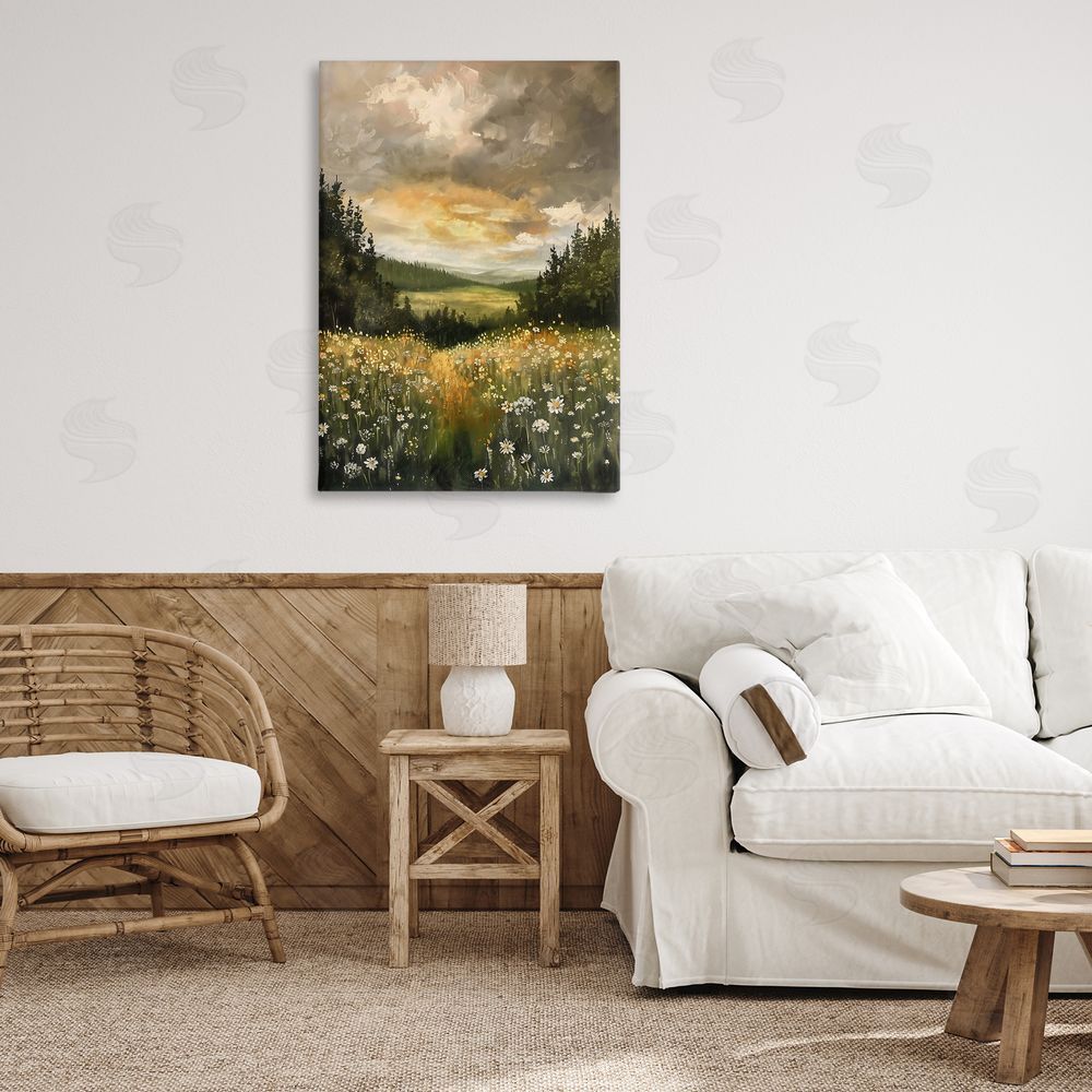 Creative Studio Clouded Daisy Path Printed Wall Art in Room