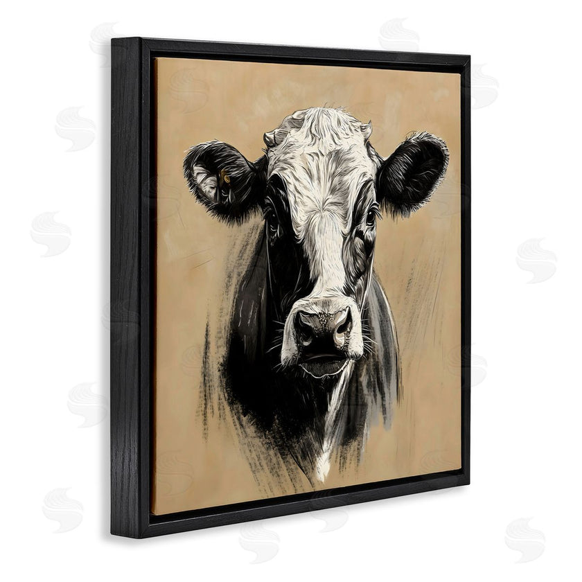 Creative Studio | Dairy Cow Brushed Portrait