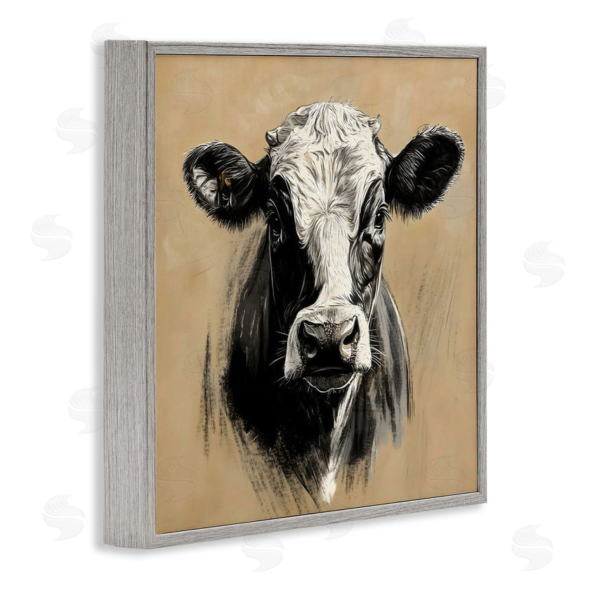 Creative Studio | Dairy Cow Brushed Portrait
