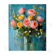 Creative Studio | Pink And Yellow Rose Display
