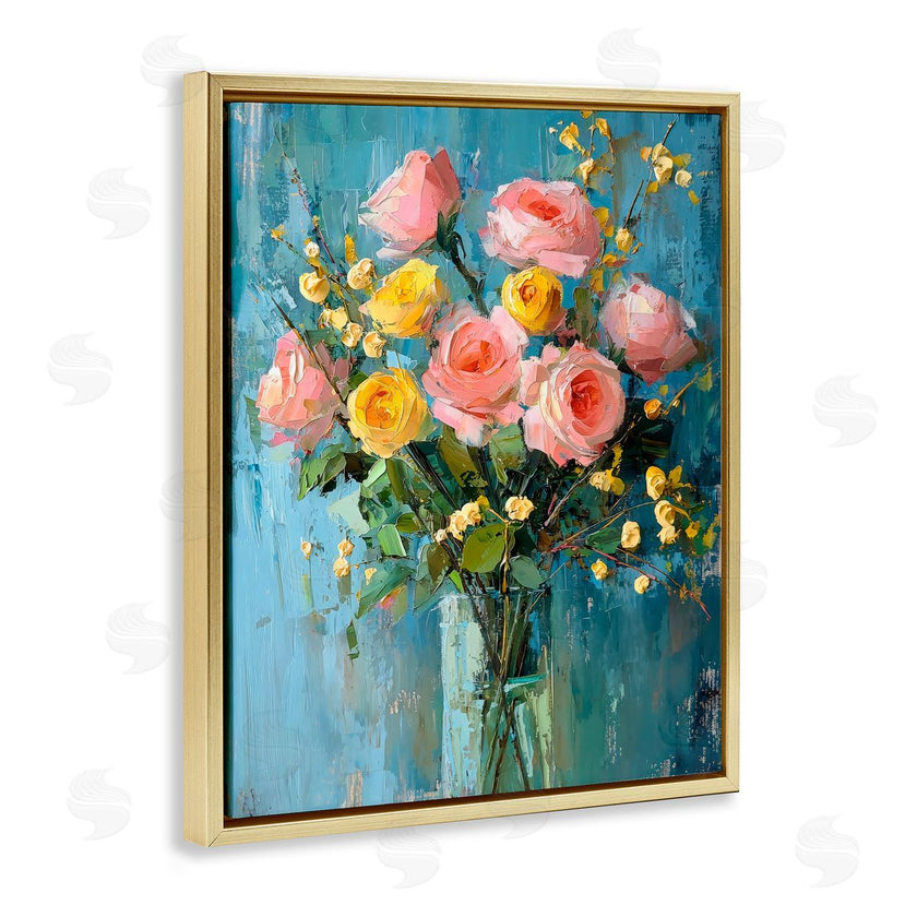 Creative Studio | Pink And Yellow Rose Display