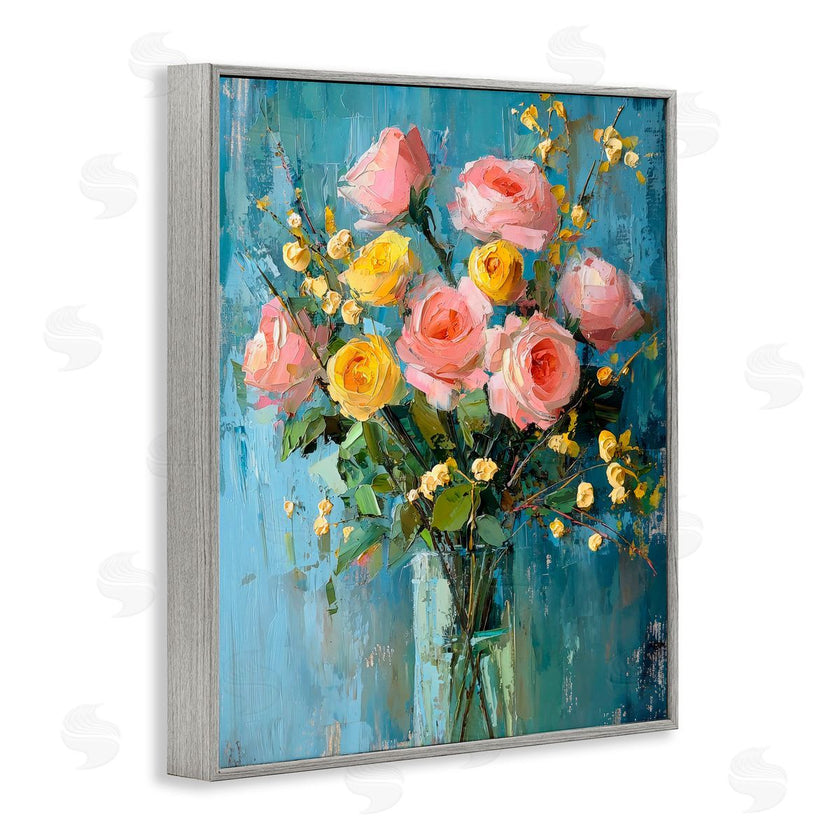 Creative Studio | Pink And Yellow Rose Display