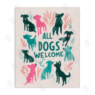 Arlington Prints | All Dogs Welcome Pastels