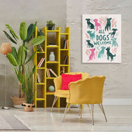 Arlington Prints | All Dogs Welcome Pastels