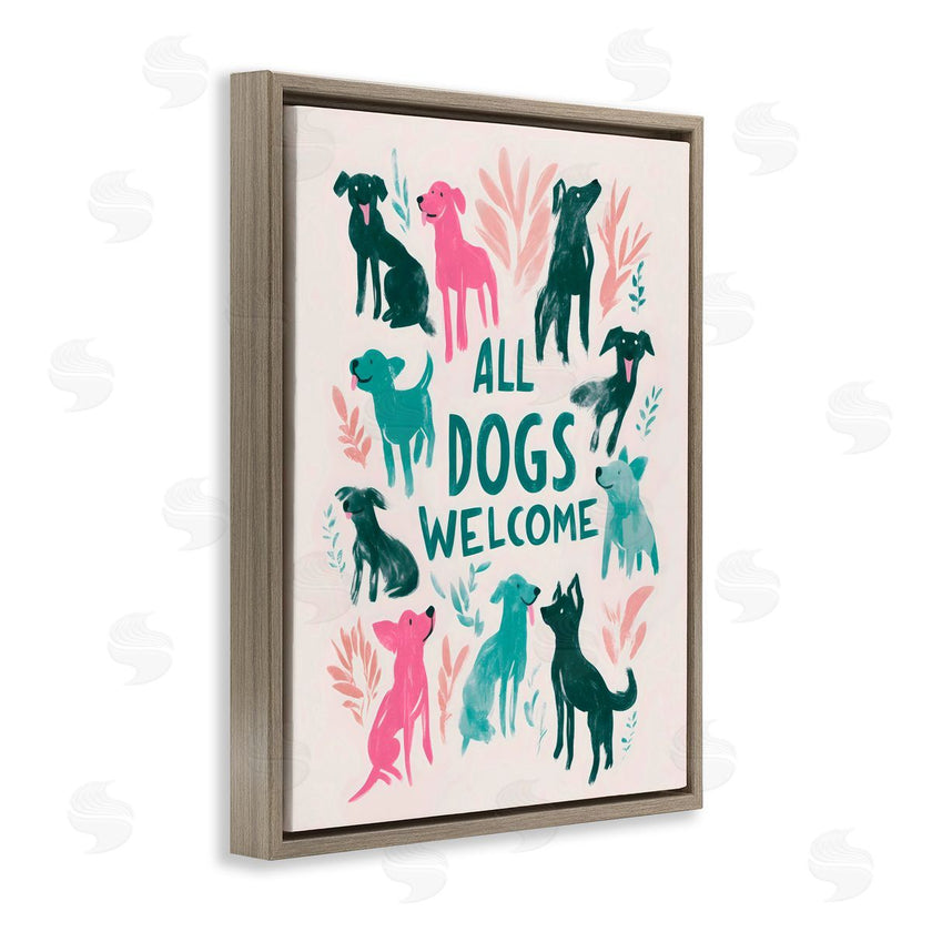 Arlington Prints | All Dogs Welcome Pastels