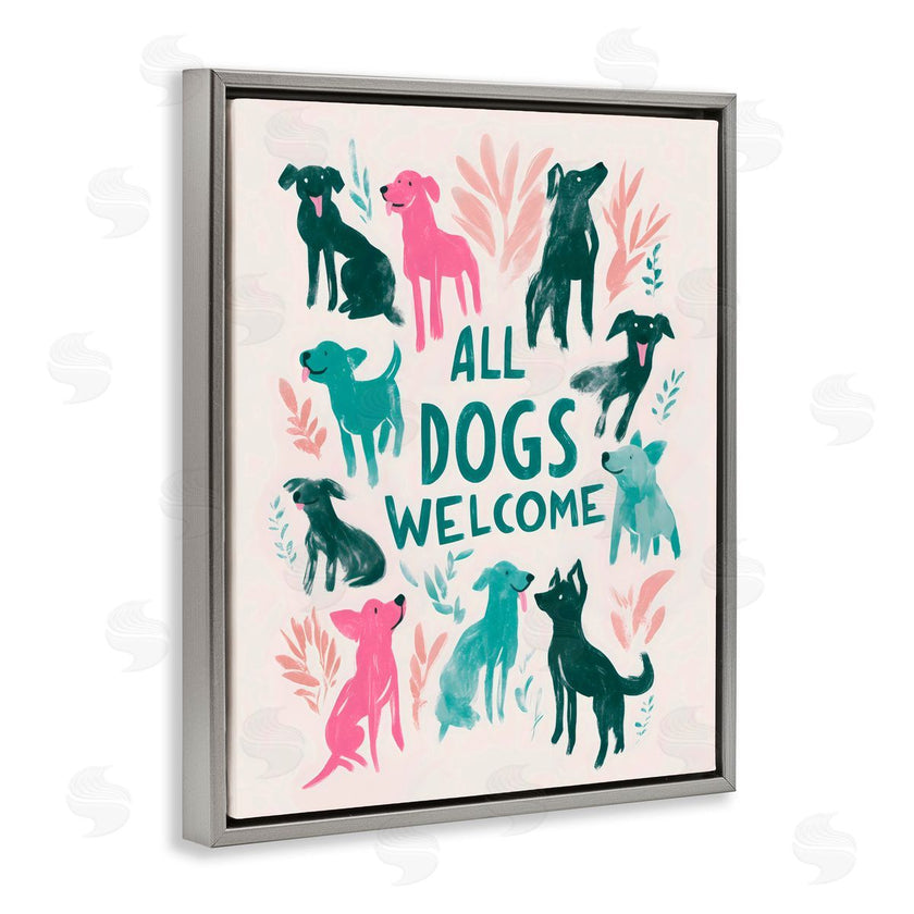 Arlington Prints | All Dogs Welcome Pastels