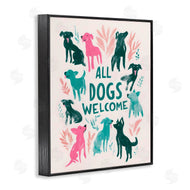 Arlington Prints | All Dogs Welcome Pastels