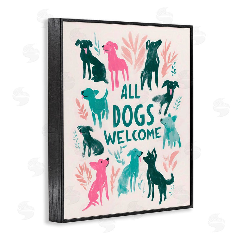 Arlington Prints | All Dogs Welcome Pastels