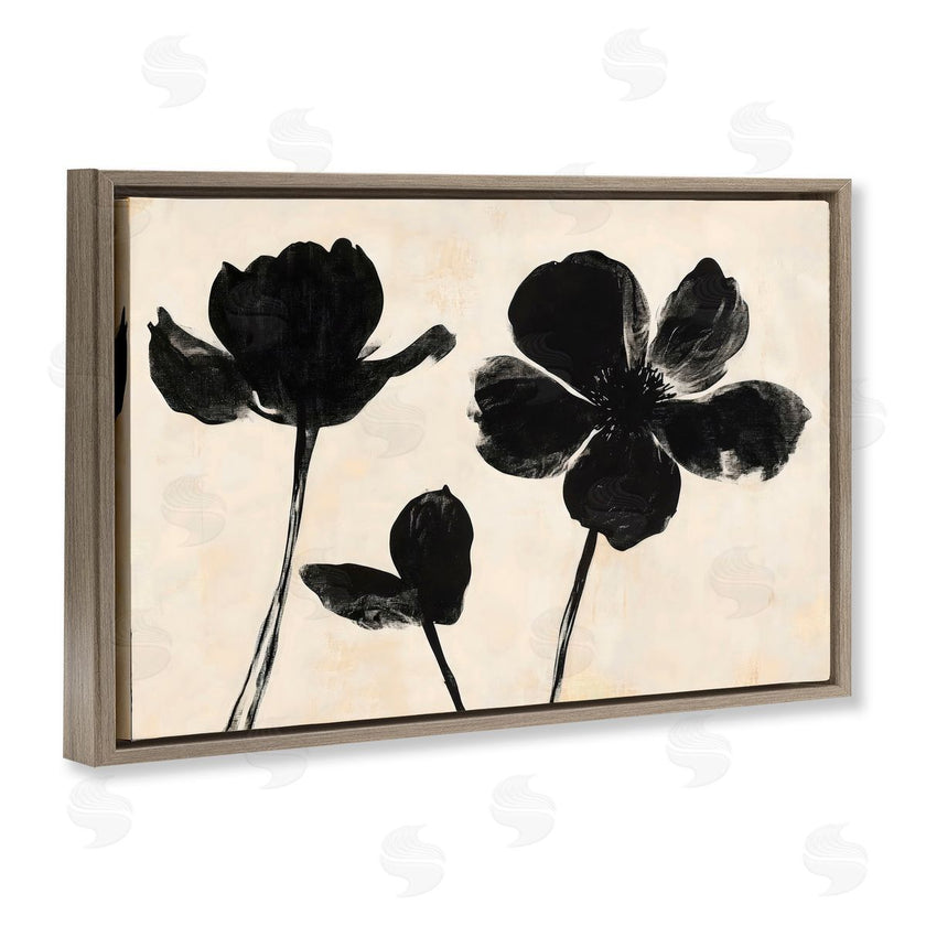 Creative Studio | Inky Black Florals Silhouette