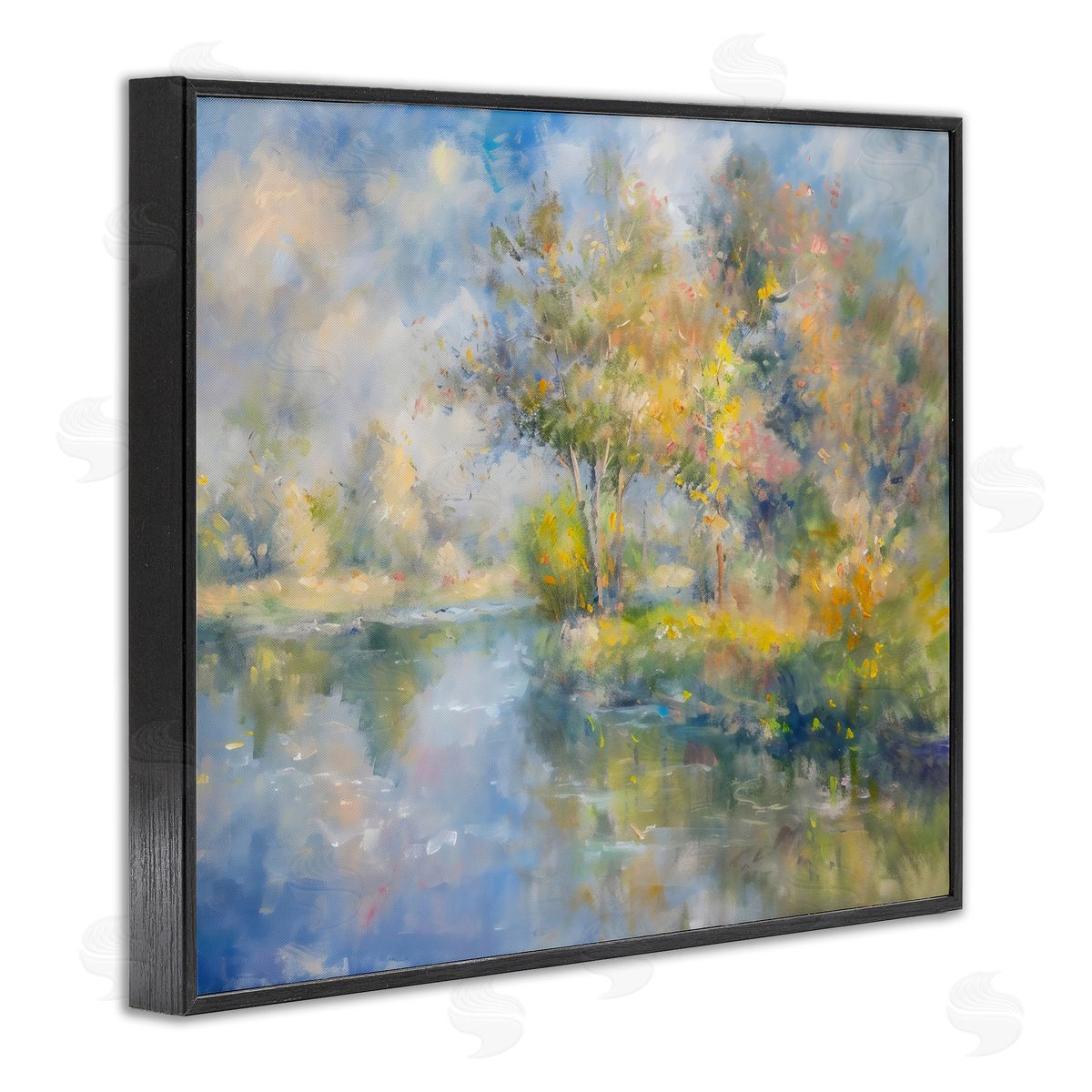 Creative Studio Colors By The Water Black Framed Giclee Art Print