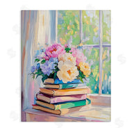Arlington Prints | Pastel Floral Book Stack