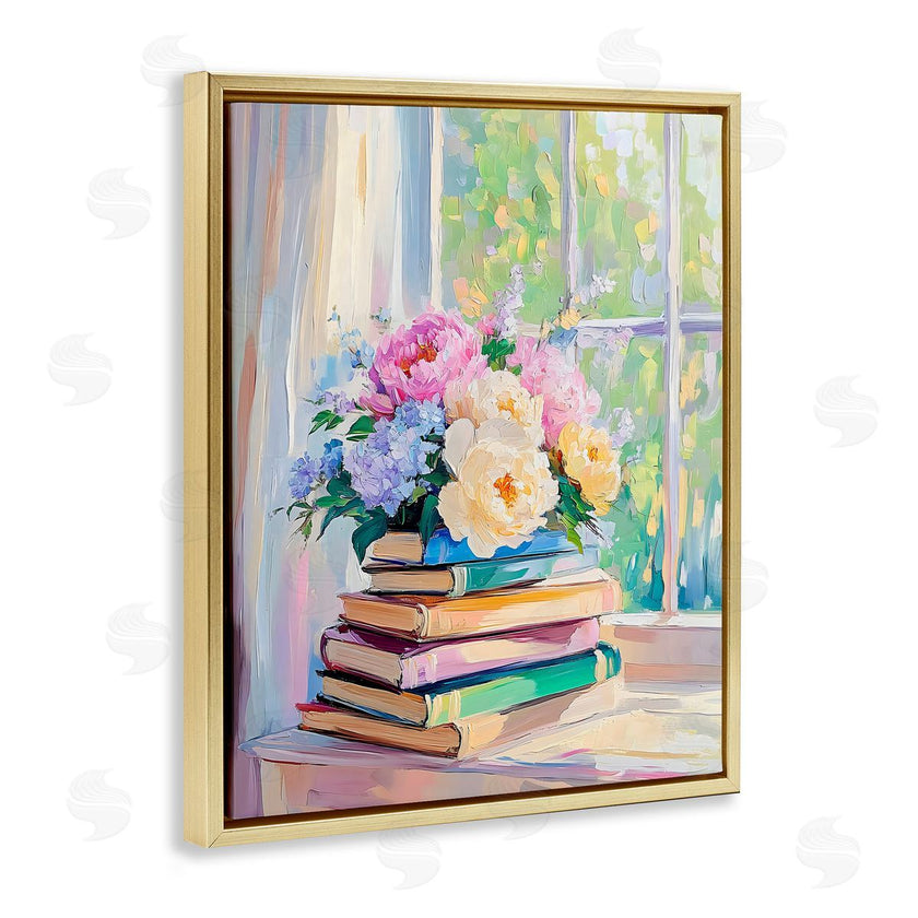 Arlington Prints | Pastel Floral Book Stack