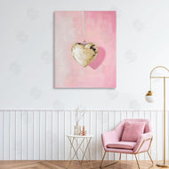 Arlington Prints | Gold Disco Heart Necklace