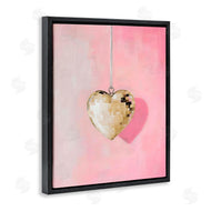 Arlington Prints | Gold Disco Heart Necklace