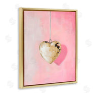 Arlington Prints | Gold Disco Heart Necklace