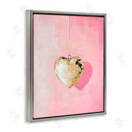 Arlington Prints | Gold Disco Heart Necklace