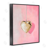 Arlington Prints | Gold Disco Heart Necklace