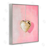 Arlington Prints | Gold Disco Heart Necklace