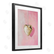Arlington Prints | Gold Disco Heart Necklace