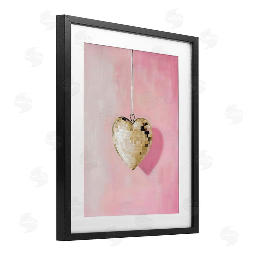 Arlington Prints | Gold Disco Heart Necklace