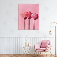 Arlington Prints | Three Lollipops on Pink