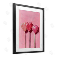 Arlington Prints | Three Lollipops on Pink
