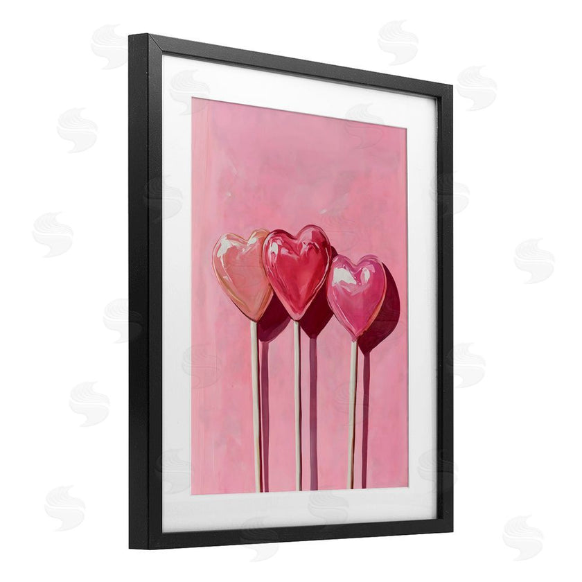 Arlington Prints | Three Lollipops on Pink