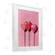Arlington Prints | Three Lollipops on Pink