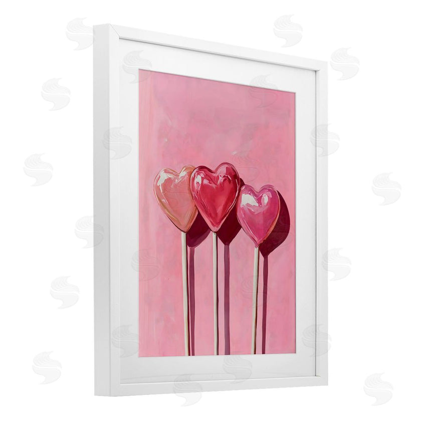 Arlington Prints | Three Lollipops on Pink