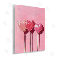 Arlington Prints | Three Lollipops on Pink