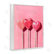 Arlington Prints | Three Lollipops on Pink
