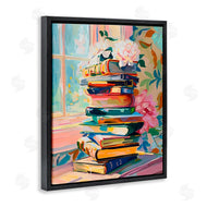Arlington Prints | Vivid Bookstack by Window