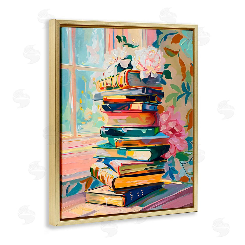 Arlington Prints | Vivid Bookstack by Window