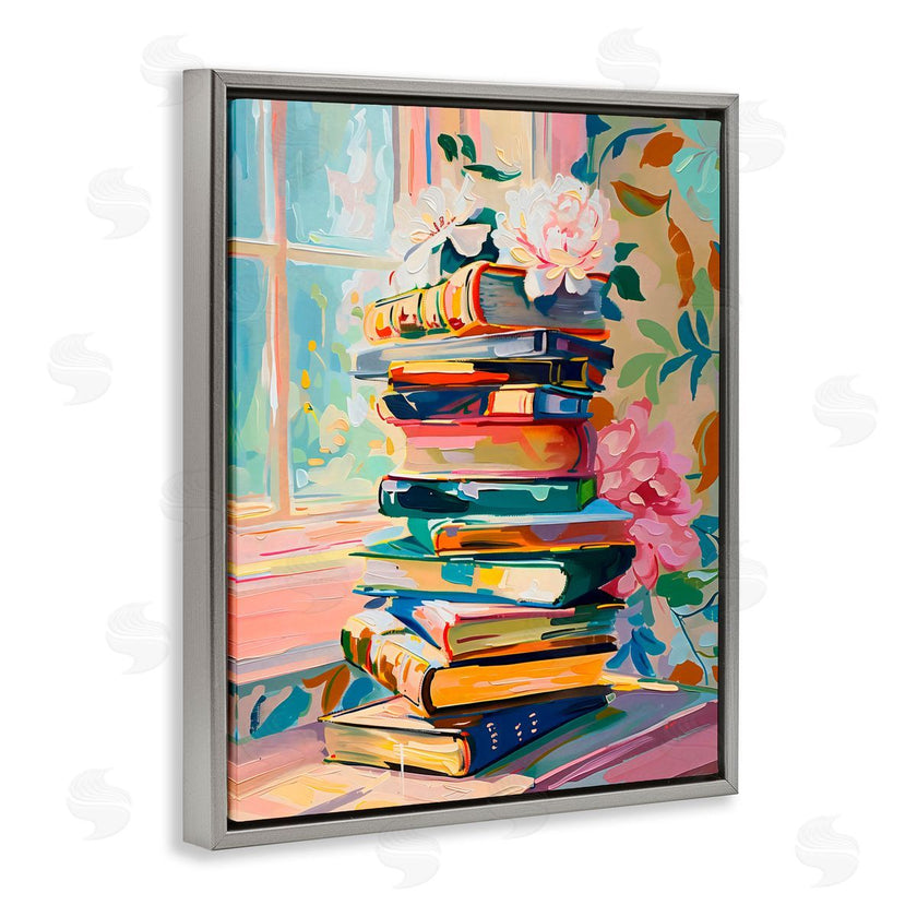 Arlington Prints | Vivid Bookstack by Window