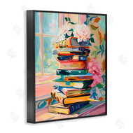Arlington Prints | Vivid Bookstack by Window