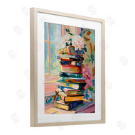 Arlington Prints | Vivid Bookstack by Window