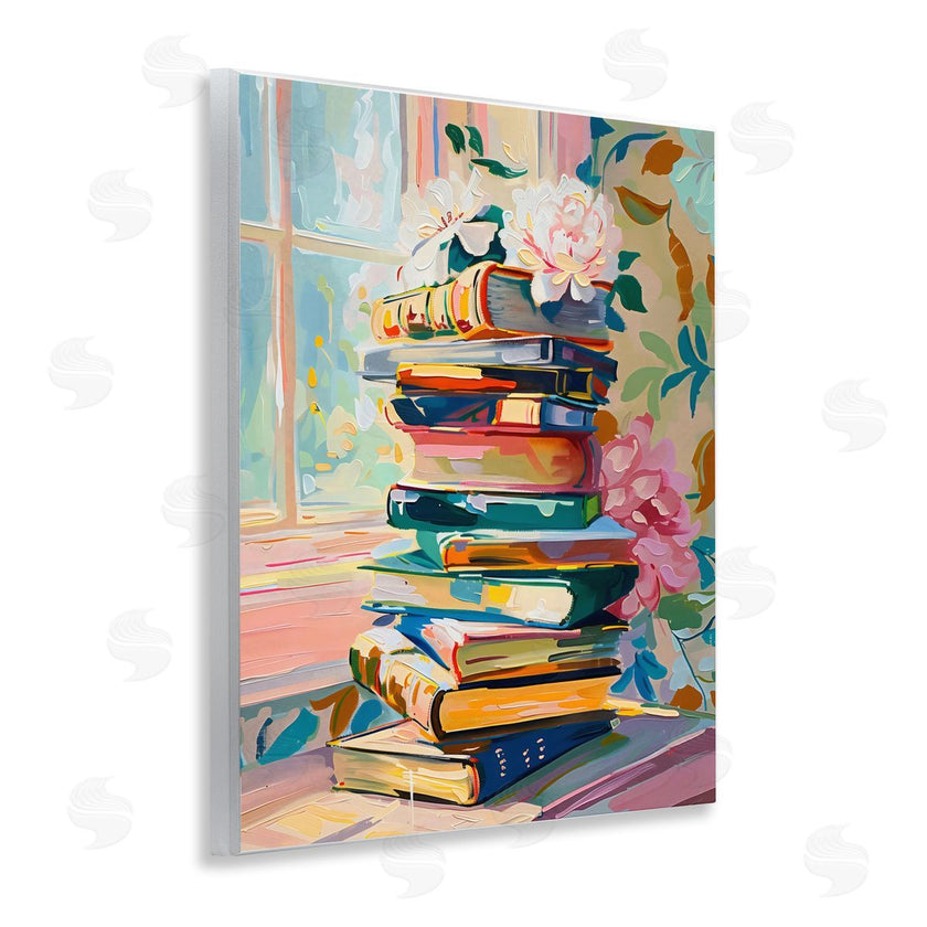 Arlington Prints | Vivid Bookstack by Window