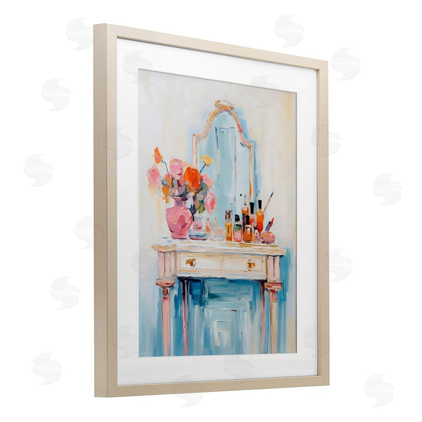 Creative Studio | Vanity with Cosmetic Bottles